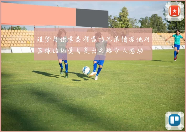追梦与德章泰穆雷的兄弟情深他对篮球的热爱与复出之路令人感动